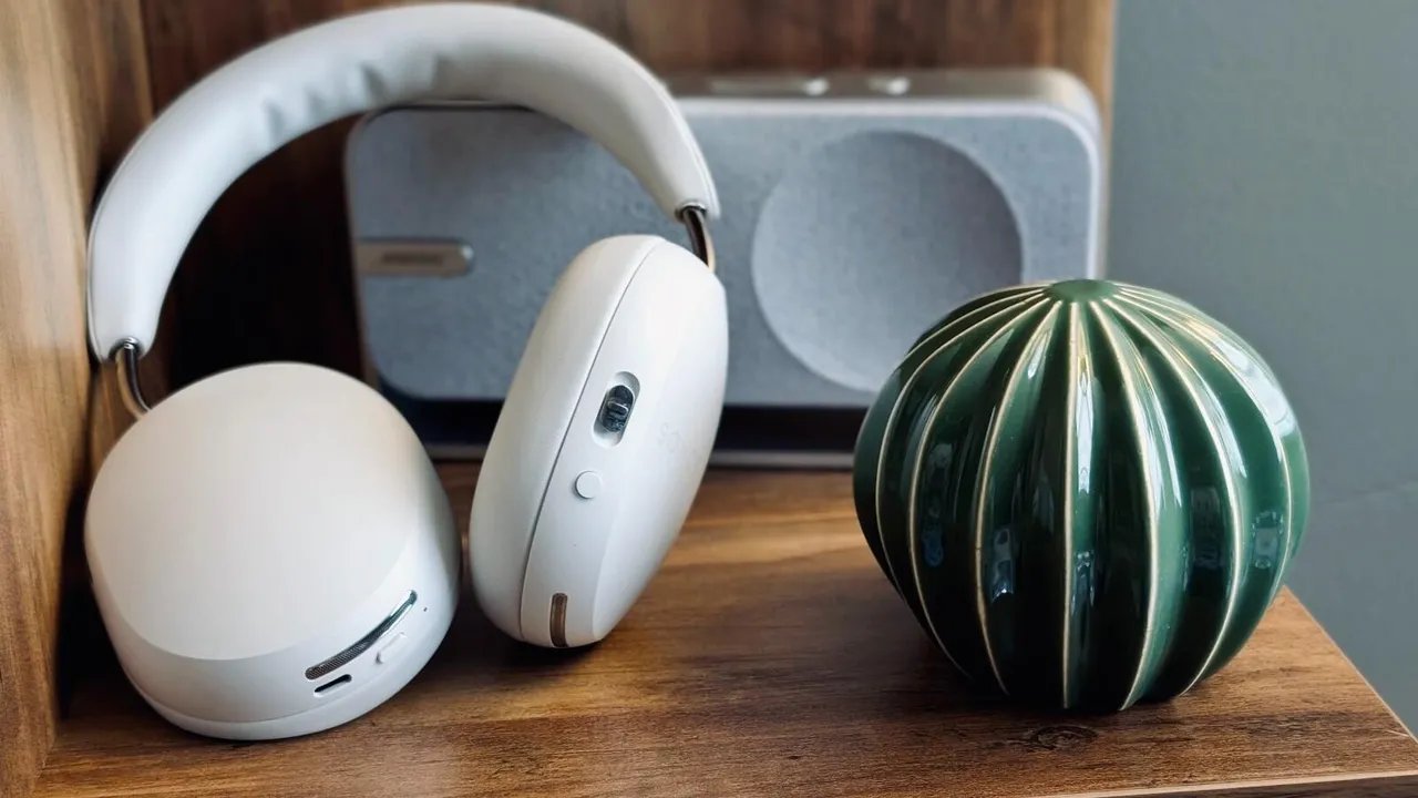Sonos Ace headphones in soft white
