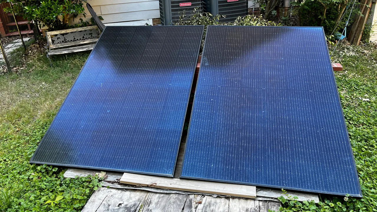 Backyard solar panels
