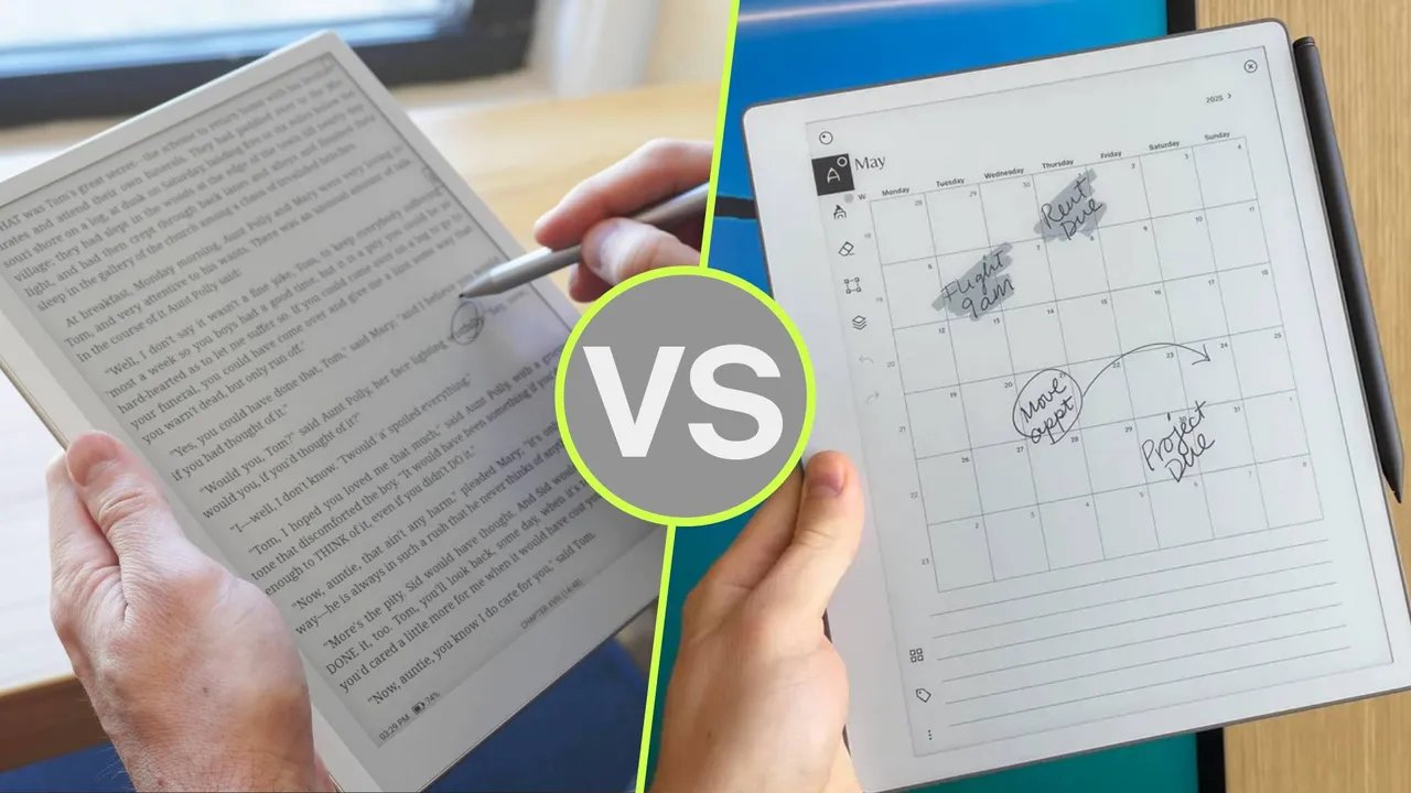 A comparison photo between the Google Pixel Fold and Samsung Galaxy Z Fold 4