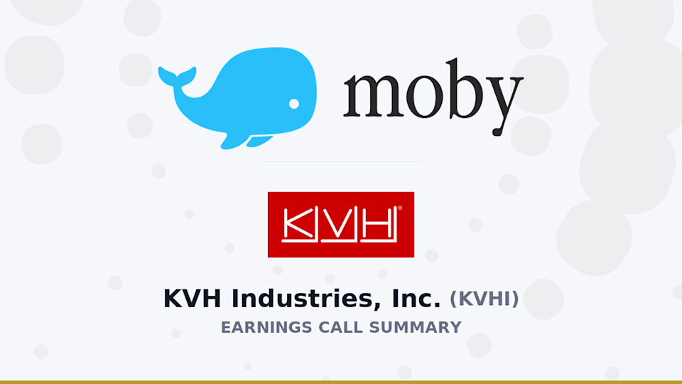 KVH Industries, Inc. Q1 2026 Earnings Call Summary