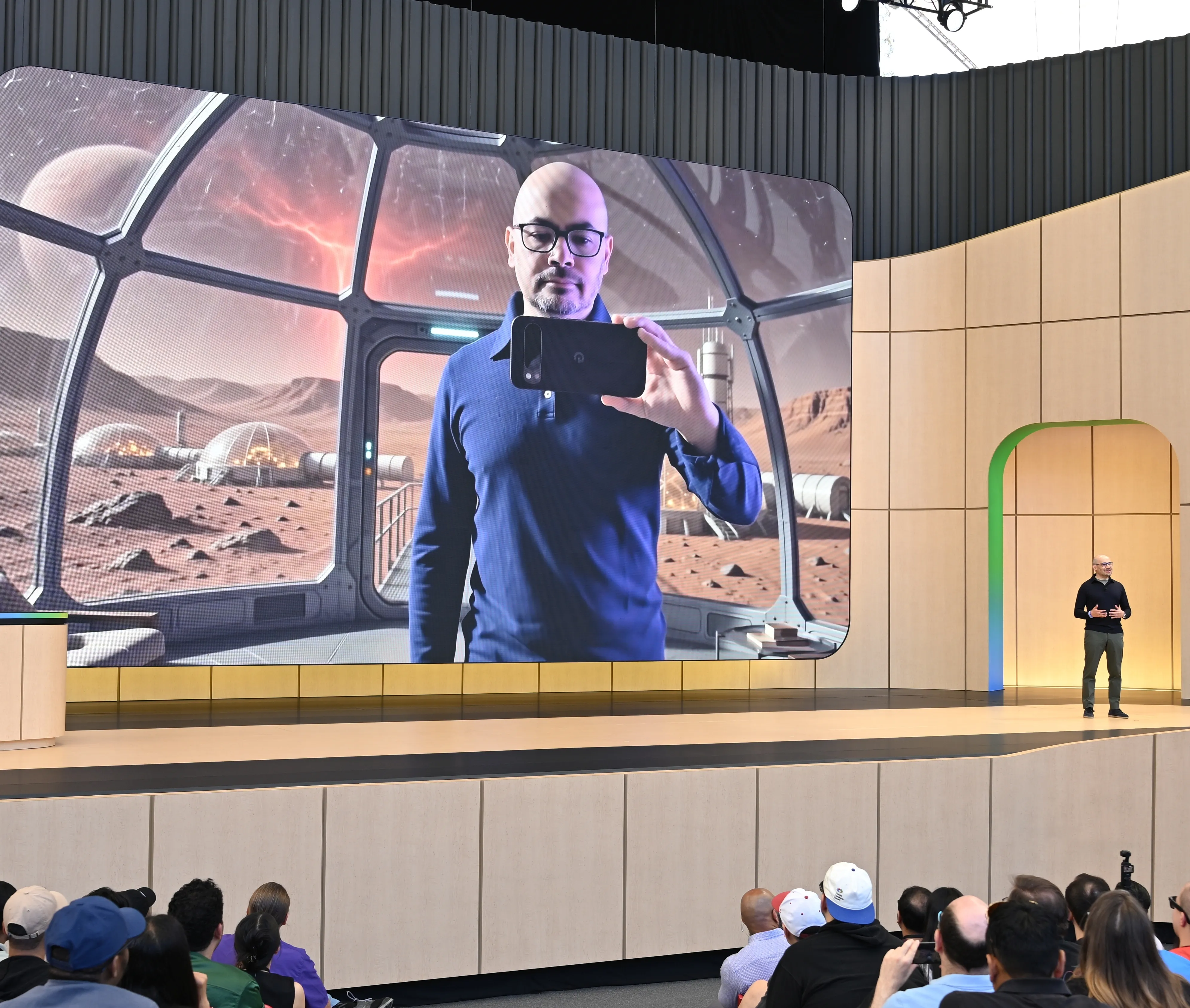 Google DeepMind CEO Demis Hassabis on stage during the Google I/O 2026 keynote
