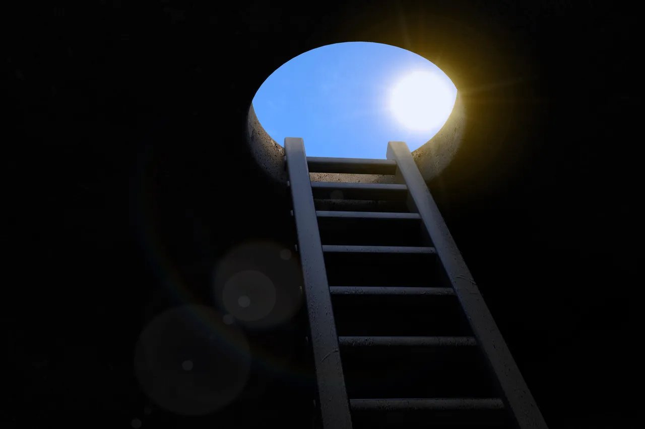 ladder out of a hole