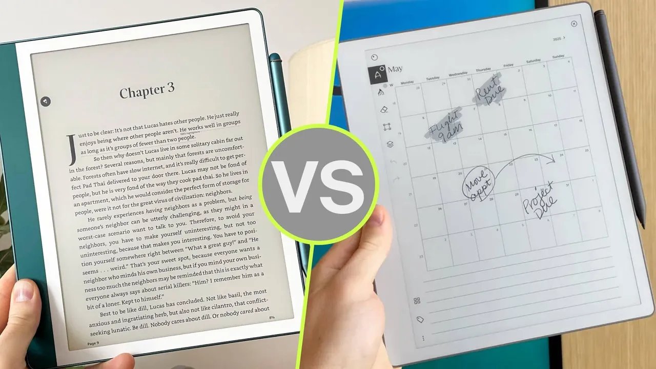 A comparison photo between the Google Pixel Fold and Samsung Galaxy Z Fold 4