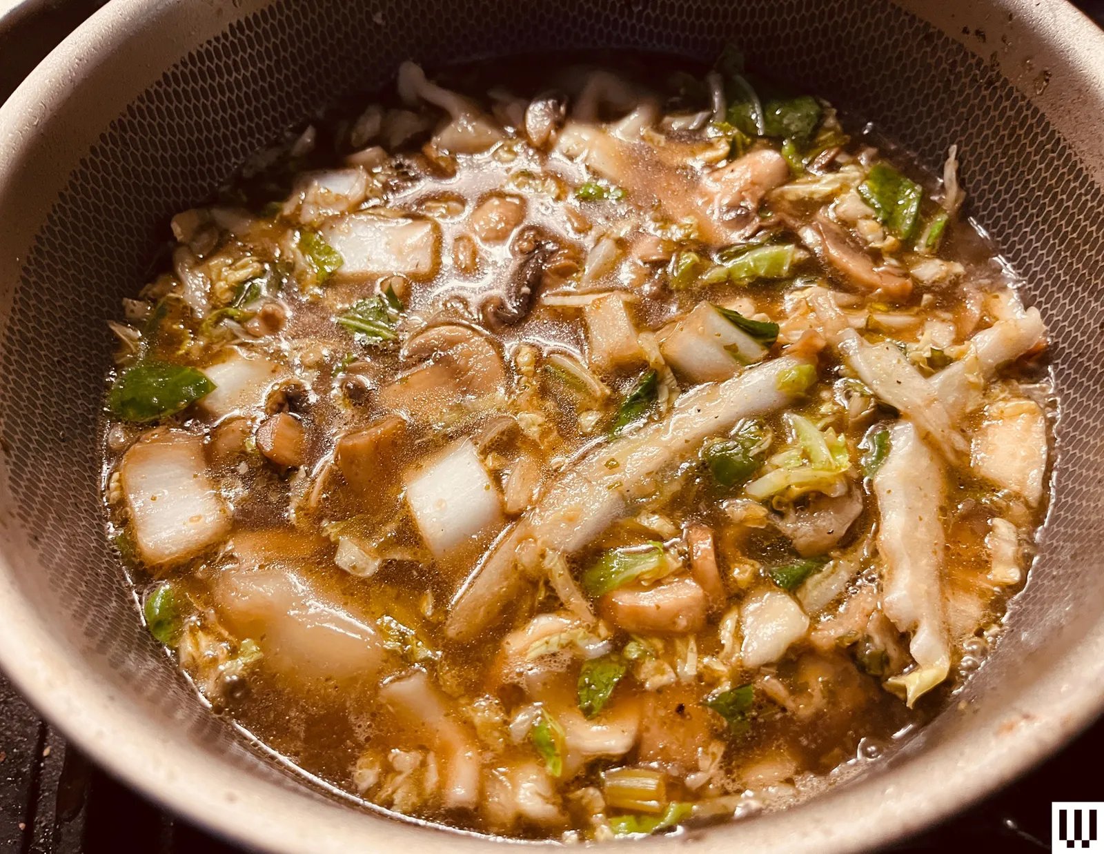 Image may contain Food Meal Dish Bowl Meat Mutton and Soup