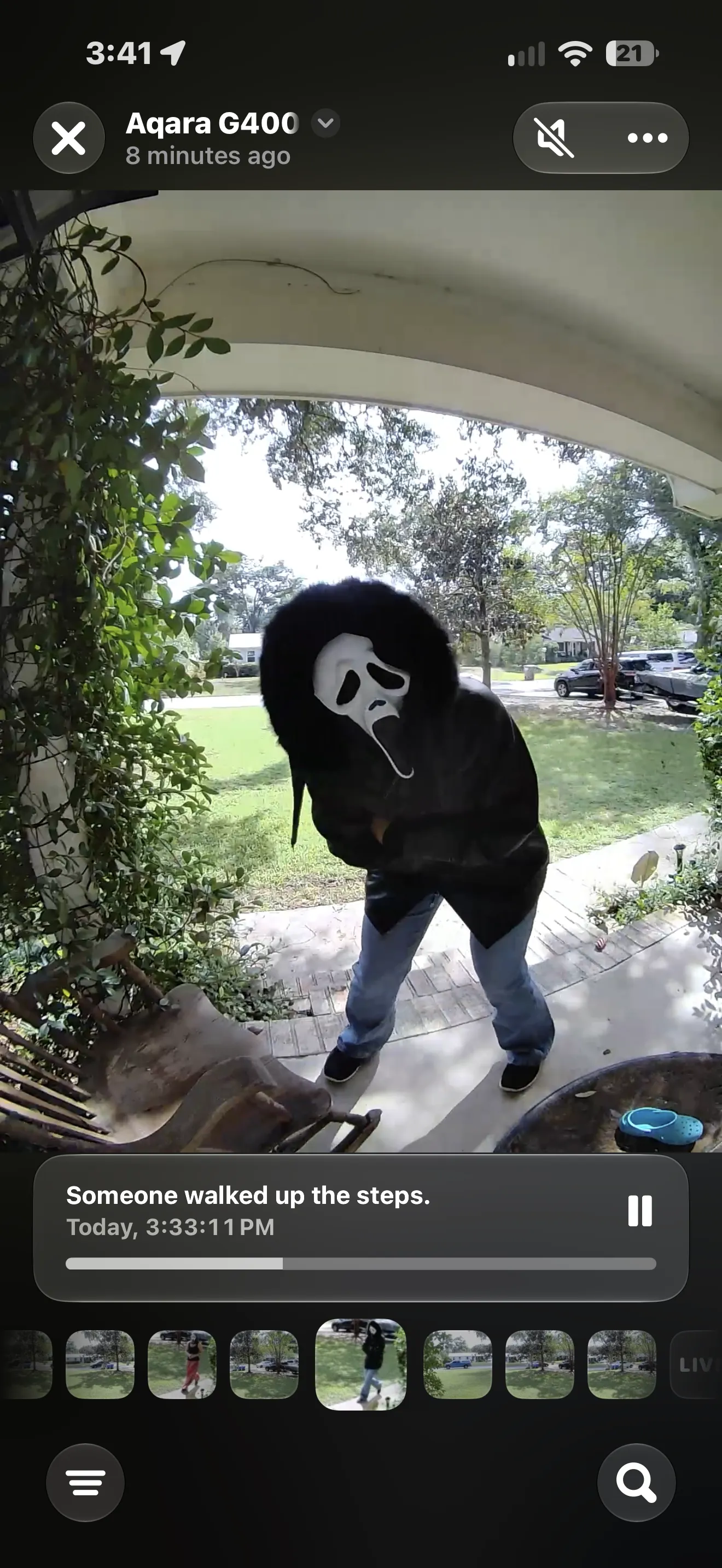 When Ghostface is at my door, I want Apple Home to tell me.
